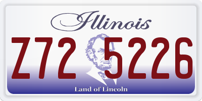 IL license plate Z725226