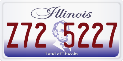 IL license plate Z725227