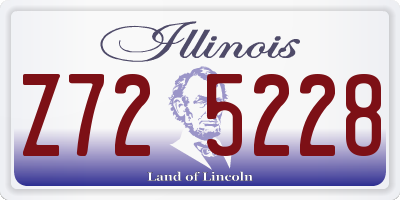 IL license plate Z725228