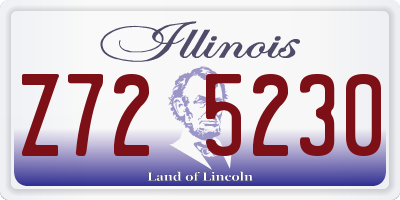 IL license plate Z725230