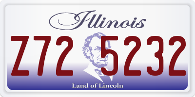 IL license plate Z725232