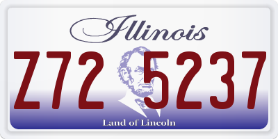 IL license plate Z725237