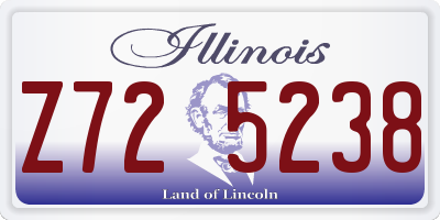 IL license plate Z725238