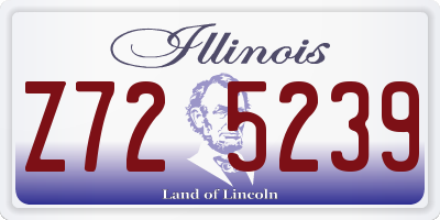 IL license plate Z725239