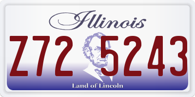 IL license plate Z725243