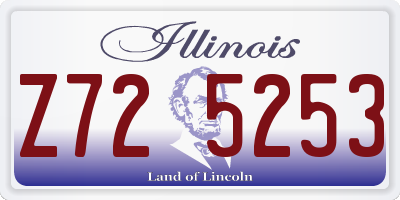 IL license plate Z725253