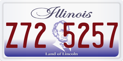 IL license plate Z725257