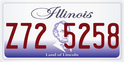 IL license plate Z725258