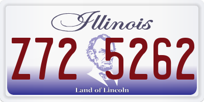 IL license plate Z725262