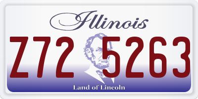 IL license plate Z725263