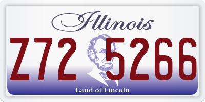 IL license plate Z725266