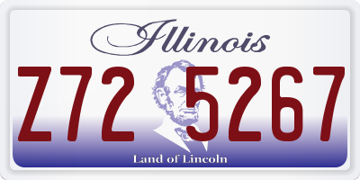 IL license plate Z725267