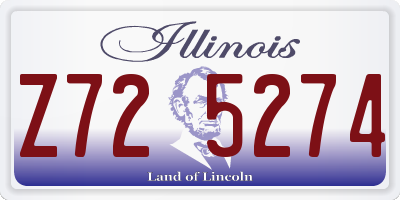 IL license plate Z725274