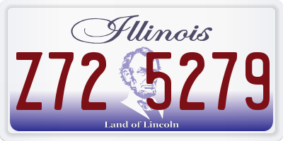 IL license plate Z725279