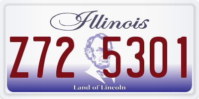 IL license plate Z725301