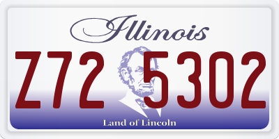 IL license plate Z725302