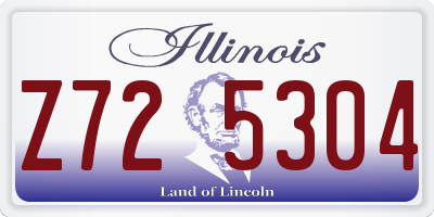 IL license plate Z725304