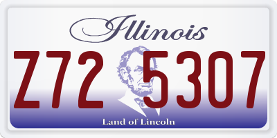 IL license plate Z725307