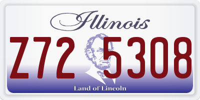 IL license plate Z725308