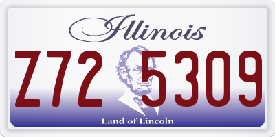 IL license plate Z725309