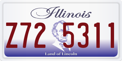 IL license plate Z725311