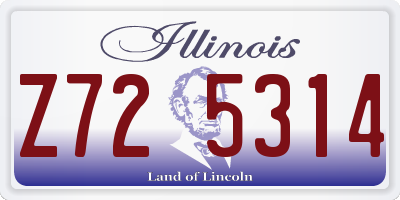 IL license plate Z725314