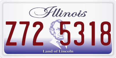 IL license plate Z725318
