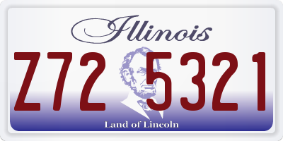 IL license plate Z725321