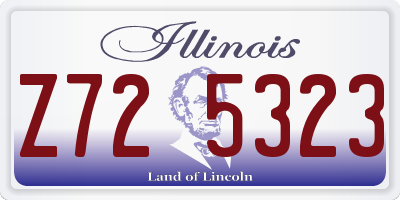 IL license plate Z725323