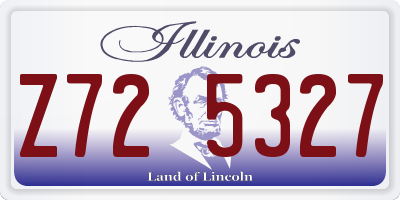 IL license plate Z725327
