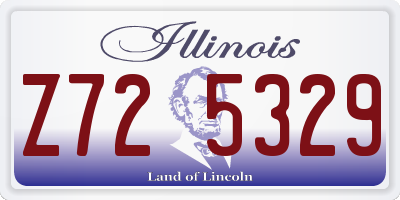 IL license plate Z725329