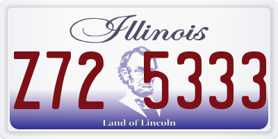 IL license plate Z725333