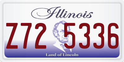 IL license plate Z725336
