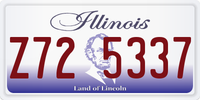 IL license plate Z725337