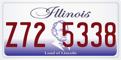 IL license plate Z725338