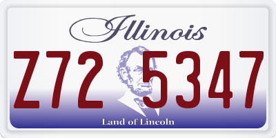 IL license plate Z725347