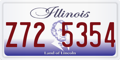 IL license plate Z725354