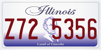 IL license plate Z725356