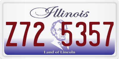 IL license plate Z725357