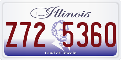 IL license plate Z725360