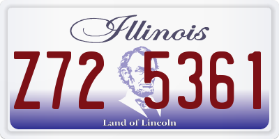 IL license plate Z725361