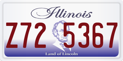 IL license plate Z725367