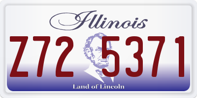 IL license plate Z725371