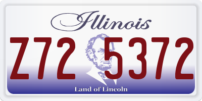 IL license plate Z725372