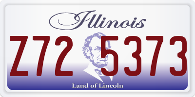IL license plate Z725373