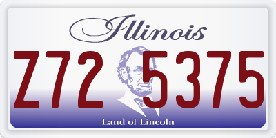 IL license plate Z725375