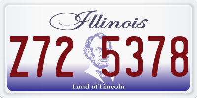 IL license plate Z725378