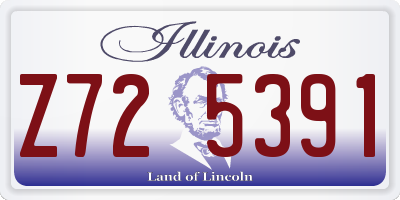 IL license plate Z725391