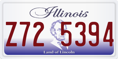 IL license plate Z725394