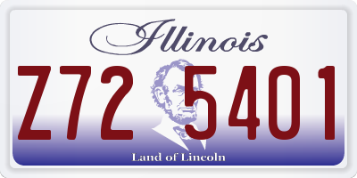 IL license plate Z725401